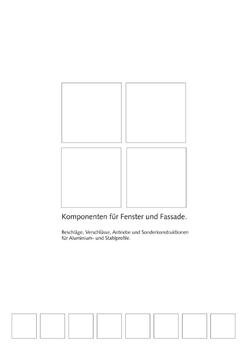 Komponenten für Fenster und Fassade FK1
