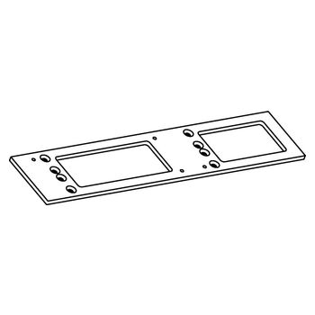 Montageplatte Türschließer - Strichzeichnung