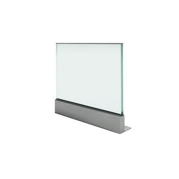 Glassline Balardo smart mit Abschlussblech und Glaskantenschutz Produkteabbildung