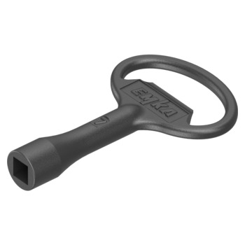 Schlüssel für Betätigung Vierkant Stahl schwarz gepulvert