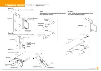 MLL Sonnenschutz Montageanleitung Beweglich