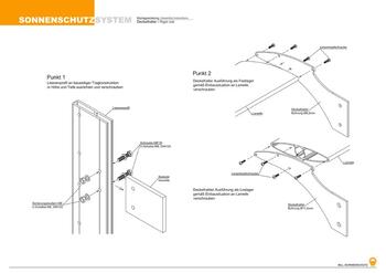 MLL Sonnenschutz Montageanleitung Deckelhalter
