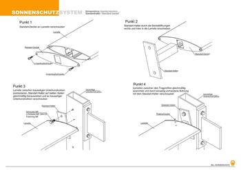 MLL Sonnenschutz Montageanleitung Standardhalter