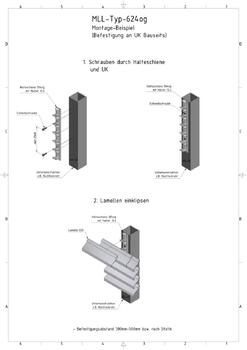 MLL Wetterschutz Montageanleitung Halteschiene 004oG