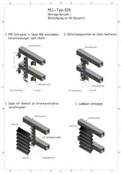 MLL Wetterschutz Montageanleitung Tragsäule 006