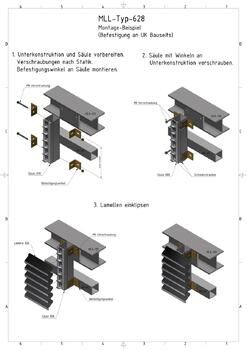 MLL Wetterschutz Montageanleitung Tragsäule 008