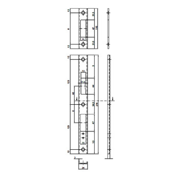 MFlipLock Set-U-Schliessblech B-23421.R9931-24 / R9932-24