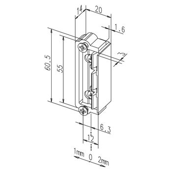 Austauschstück 1410-20 ProFix 2 Technische Zeichnung