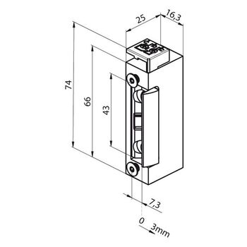 Austauschstück 1410-F-------00 Technische Zeichnung