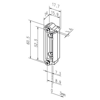 Austauschstück 1418-100 Technische Zeichnung