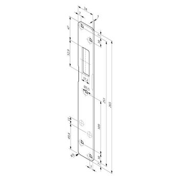 ASSA ABLOY - Schließblech L4 844L4SBL