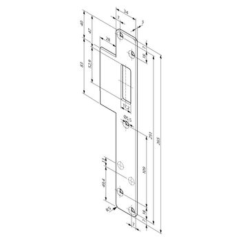 Schließblech Modell 844L4SBL2----05