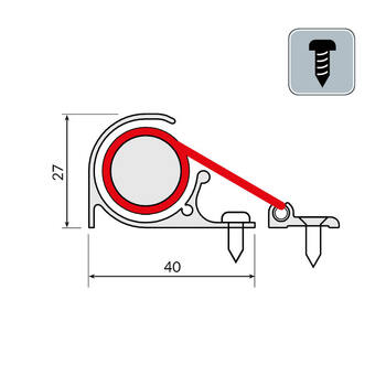 Planet Fingerschutz Rollo FSR 5000 (Basic) Massbild1 Bild