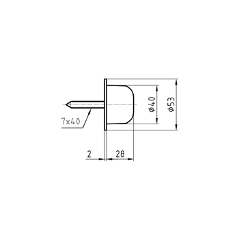 Edelstahl Türpuffer Glutz 5945.0