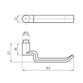 Türdrücker Glutz 5089 Assoluto