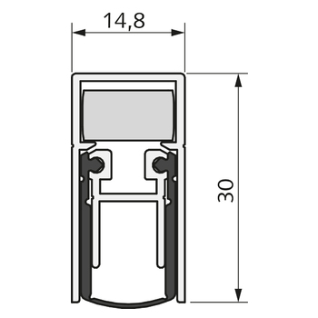 ATHMER Türdichtung SCHALL-EX DUO  L-15 WS