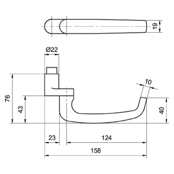 Türdrücker Glutz 6046 Cham