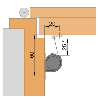 WSS ATHMER Fingerschutz Rollo NR-25 Montagemasse