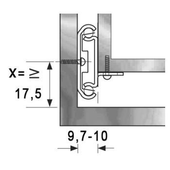 Kugel-Teilauszug ACCURIDE Dual DZ2002 Einbau Massbild