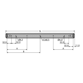 Kugel-Vollauszüge ACCURIDE Dual DZ 3630 Einbaumasse