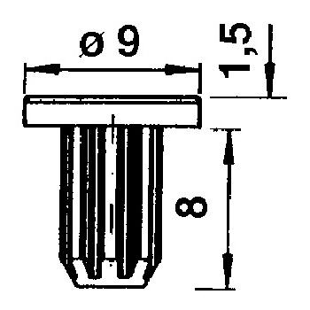 Türanschlagpuffer zum Einbohren 4888711-12