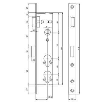 ASSA ABLOY MSL PORTA 1937.6.6 Massbild