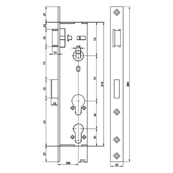 ASSA ABLOY MSL PORTA 1937.6.7 Massbild