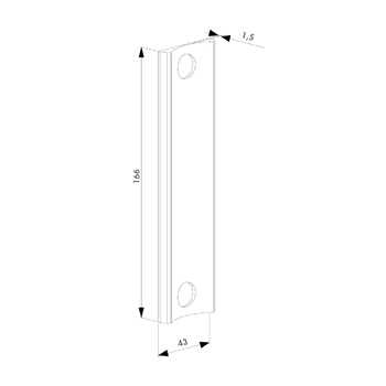 LOCINOX Ausgleichplatte 679.240 3018LA Massbild