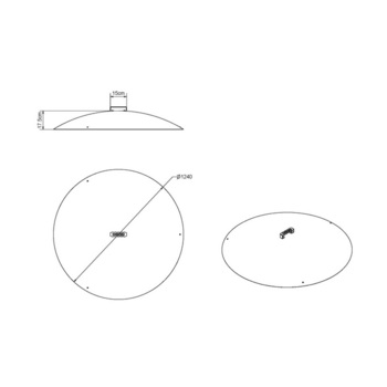 Masse für Feuerschale 120 cm