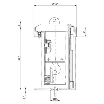 assa abloy SAFOS Sicherheits-Schlüsseldepot 6601.001 Massbild