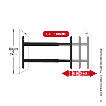 Fenstergitter Einbaumasse 2 Stäbe 440302 Bild