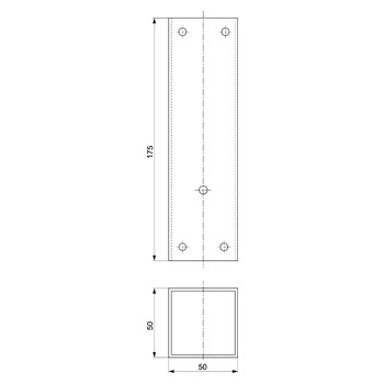 ASSA ABLOY Distanzstück Massbild 828.109