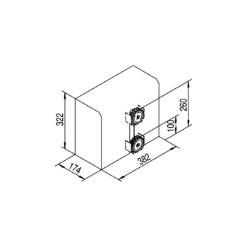 HELM ZA 600  Zahnstangenantrieb für Tore bis 600 kg Massbild 001143000086