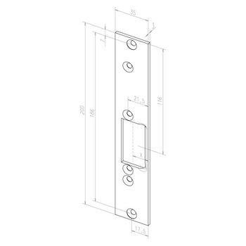 ASSA ABLOY - Flachschließblech -------03035-04