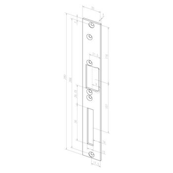 ASSA ABLOY - Flachschließblech -------03135-04