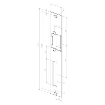 ASSA ABLOY - Flachschließblech -------03301-04