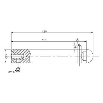 Nickal Wandpuffer 1116.08 Massbild