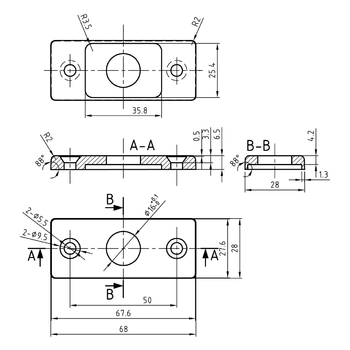 Rosette 1251.2FR Massbild