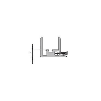 Schiebetürbeschlag PRAKTICA / miniMOline / VARIANT Bürstenprofil, Fixmass No. 4-020