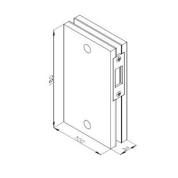 Teufelbeschlag Gegenkasten  No. 4-116