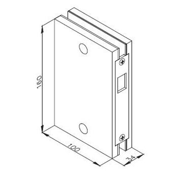 Teufelbeschlag Gegenkasten No. 4-119