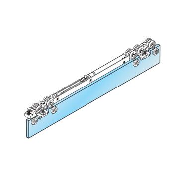 Schiebetürbeschlag VARIANT Flügelgarnitur VARIANT MD softStop 110 kg - einseitig 4-305 ED1