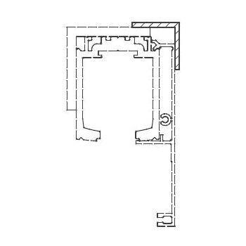 Schiebetürbeschlag VARIANT Abdeckwinkel (20/20/2) in Stäben No. 4-353