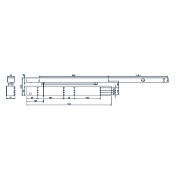 Dorma Türschliesser TS97FLR-K XEA Massbild