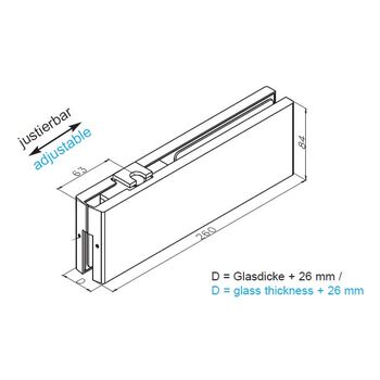 Teufelbeschlag JUMBO 01-501-26 Massbild