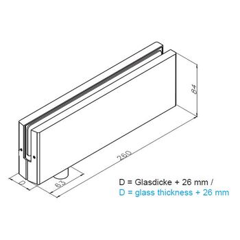 Teufelbeschlag JUMBO 01-502-26 Massbild