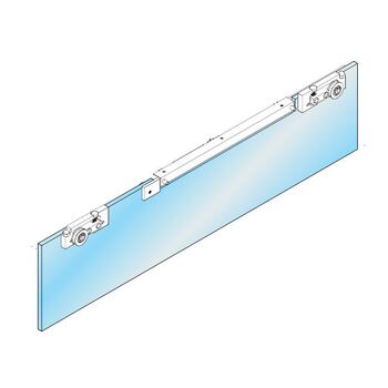 Schiebetürbeschlag miniMOline 75 softStop einseitig Flügelgarnitur 4-511 ED1