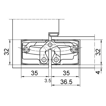 Simonswerk Objektband  TECTUS TE 540 3D F Einbaumasse