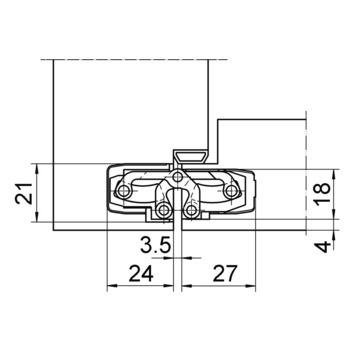 SIMONSWERK Objektband TECTUS TE 540 3D Einbaumasse