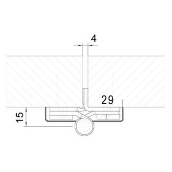 Aufschraubbänder SIMONSWERK E 14-06 Montagemass